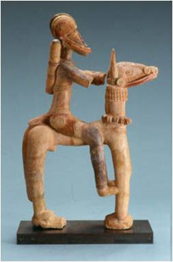 This piece of art entitled, Horseman, is an example of ________________. a. Olmec-example-1