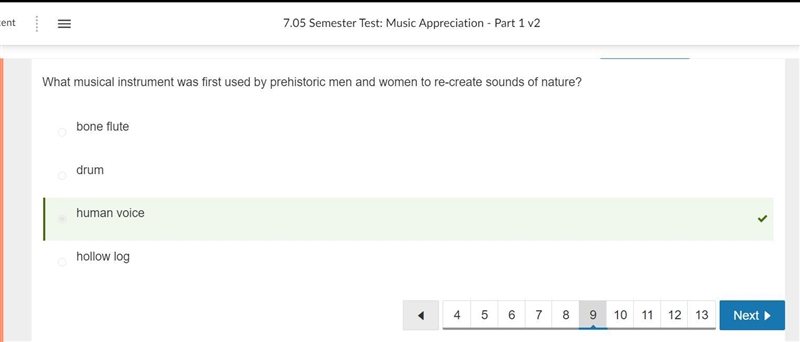 What was the first musical instrument used by prehistoric man and woman to recreate-example-1