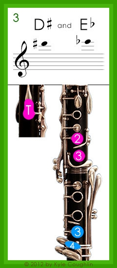 How do you play e flat on clarinet-example-1