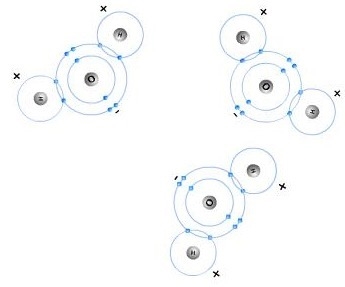 The oxygen end of the molecule has a slightly negative charge while the hydrogen ends-example-1