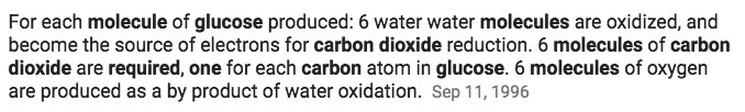 Why are six carbon dioxide molecules required to make one glucose molecule?-example-1