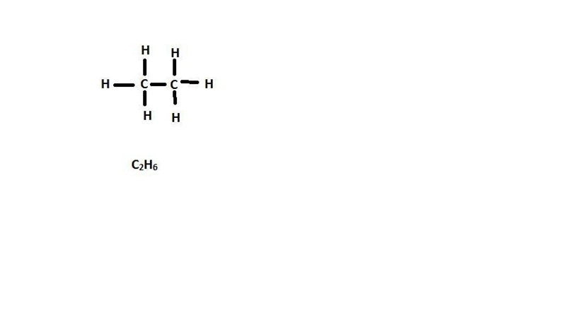 Which of the following is an organic molecule? A. MgF B. H2SO4 C. C2H6 D. KBr-example-1