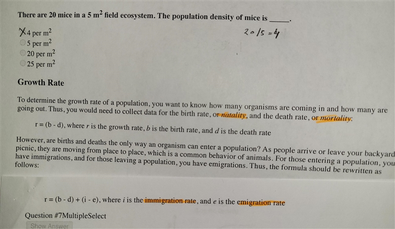 What is the growth rate? births = 20 deaths = 10 immigration = 5 emigration = 1-example-1