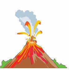 A _____ is a mountain created from eruptions of lava, ash, rocks, and hot gases. A-example-1