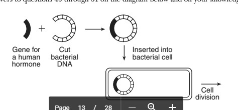 "The original gene for the production of a human hormone was most likely removed-example-1