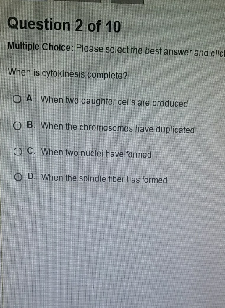 When is cytokinesis complete?-example-1