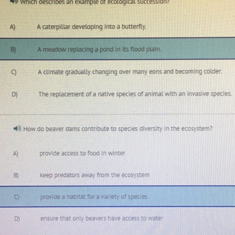 Could someone please help me with these two simple science questions real quick? I-example-1