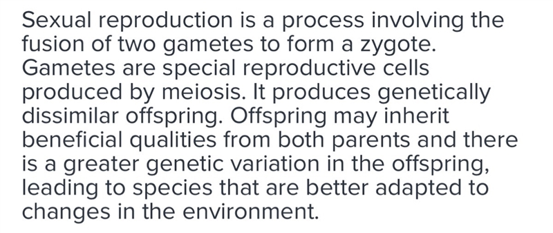 Explain how sexual reproduction increases genetic diversity in many species of plants-example-1