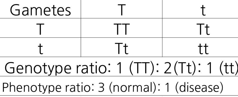 Tay-Sachs Disease (TSD) is a neurological disease that is autosomal recessive. If-example-1