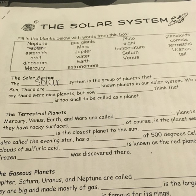 How many known planets in our solar system-example-1