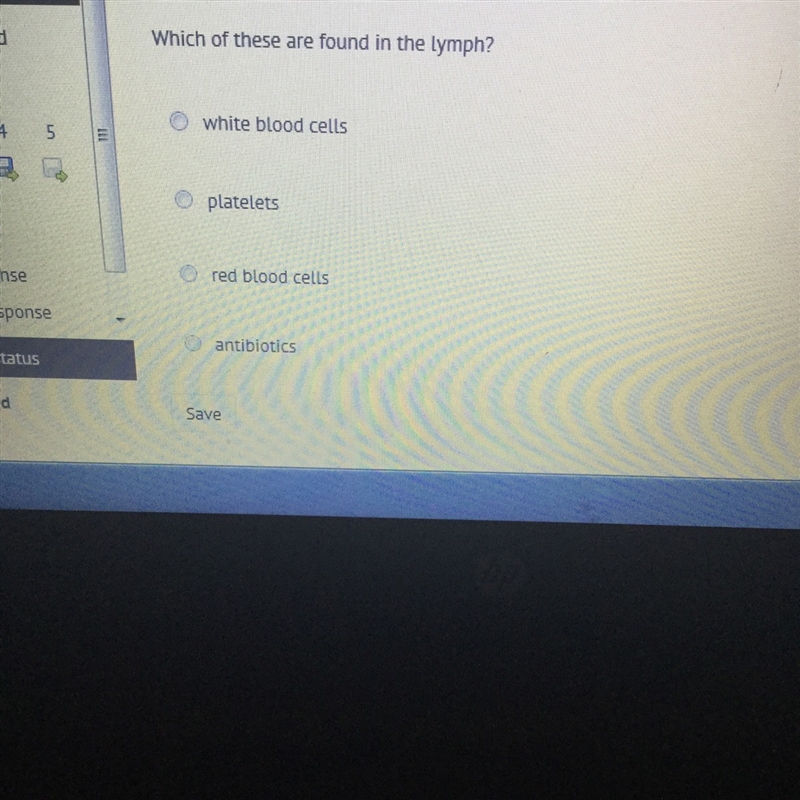 Which of these are found in a lymph-example-1