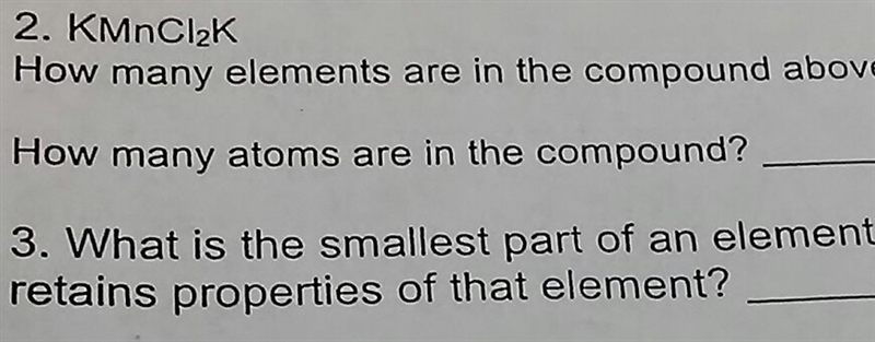 How many elements above KMnCl2K?-example-1