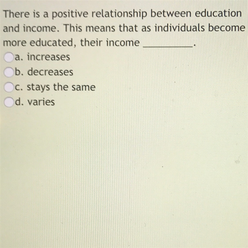 Is it increased, decreases, stays the same, varies-example-1