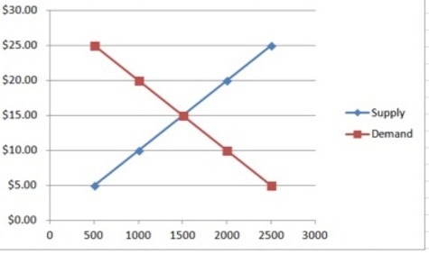 Look at the graph. A bookstore owner increases the price of art books to $25. Which-example-1