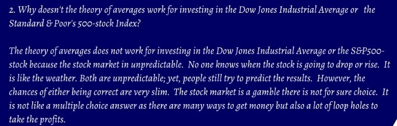 Why doesn't the theory of averages work for investing in the dow jones industrial-example-1