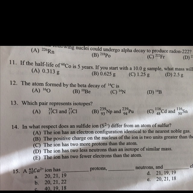 Which pair represents isotopes number 13-example-1