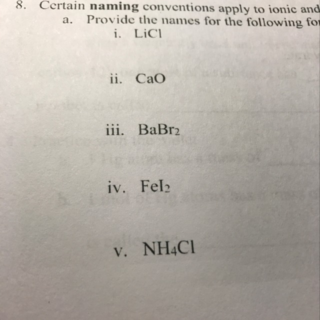 Certain naming conventions apply to ionic and covalent substances. Provide the names-example-1