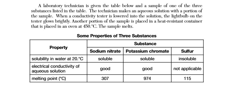 Identify the substance given to the technician.-example-1