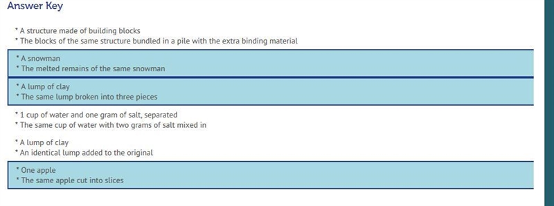 Which pairs of matter demonstrate the law of conservation? * A structure made of building-example-1