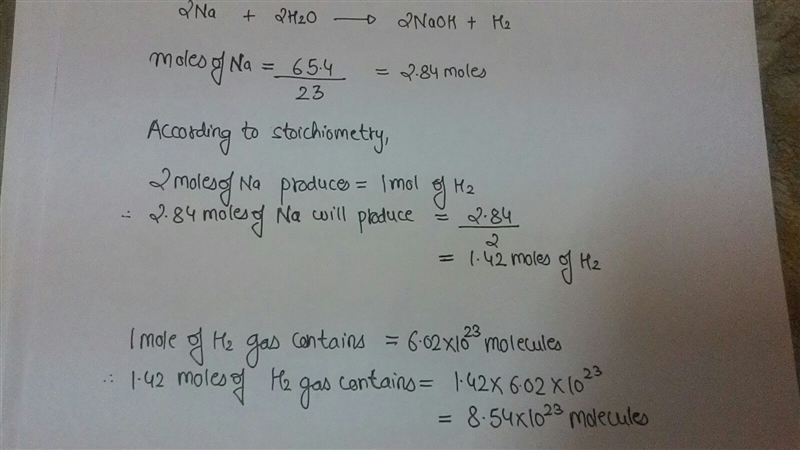 Solid sodium reacts violently with water producing heat, hydrogen gas and sodium hydroxide-example-1