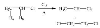 Chlorination of ethane yields, in addition to ethyl chloride, a mixture of two isomeric-example-1