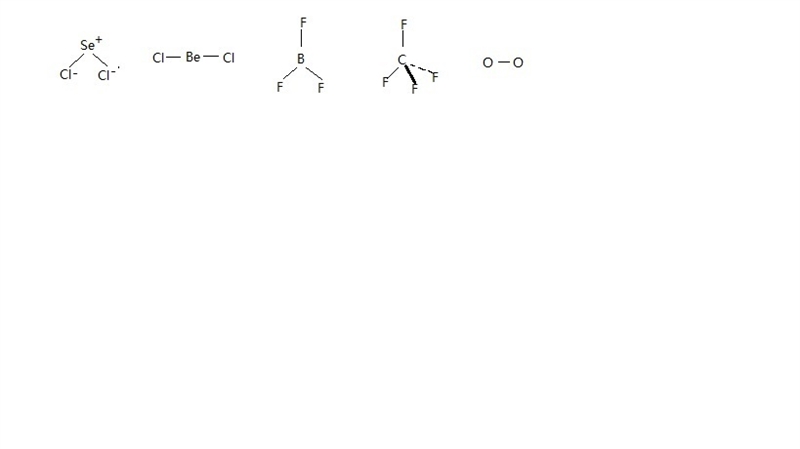 Based on the symmetry of the molecules, which is a polar molecule? SeCl2 (bent) BeCl-example-1