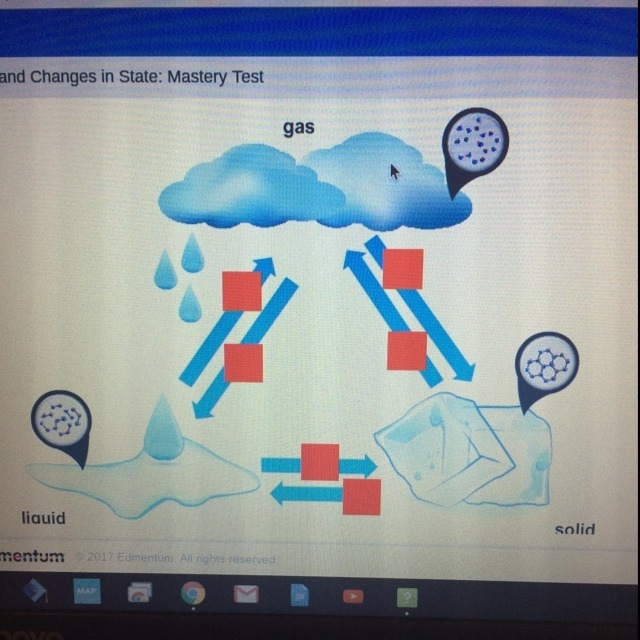 Identify the arrows that represent the process of cooling-example-1