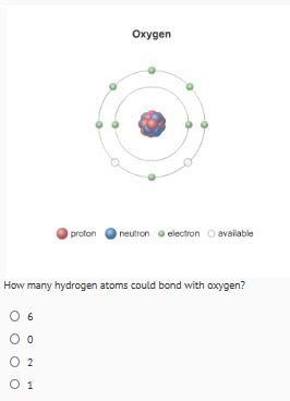 NEED HELP!! How many hydrogen atoms could bond with oxygen? picture is below! Thank-example-1