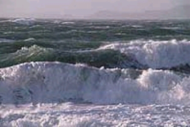 The coastal region upon which the waves in the following image are breaking most likely-example-1