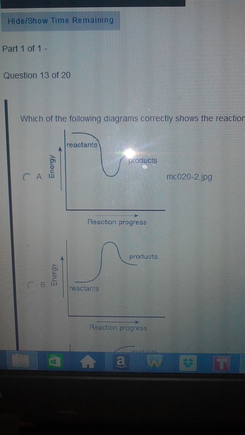 Which of the following diagrams correctly shows the reaction pathway of a reaction-example-2