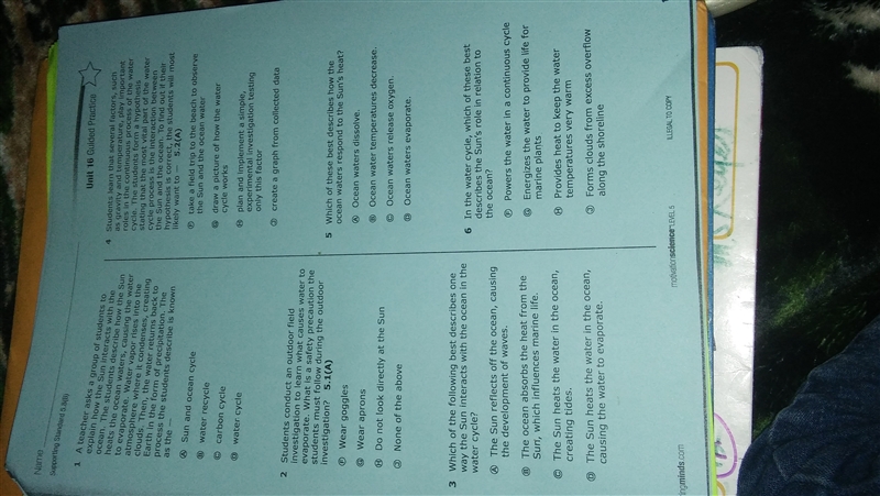 Please answer 1-6 please 1 day to go to school-example-1