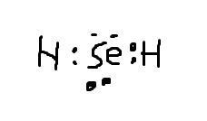 Draw the Lewis structure for the Se and 2 H atoms.-example-1