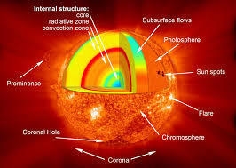 Which of the following statements about the sun's structure is true? A) the sun has-example-2