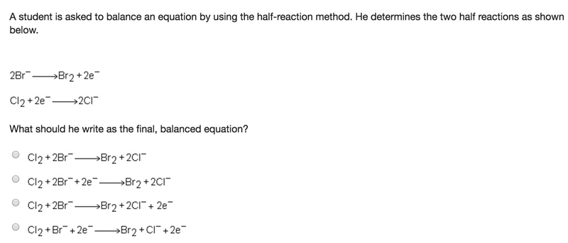 What should he write as the final, balanced equation? Please help!!-example-1