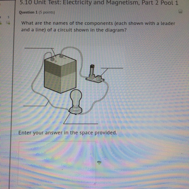 What are the names of the components (each shown with a leader and a line) of a circuit-example-1