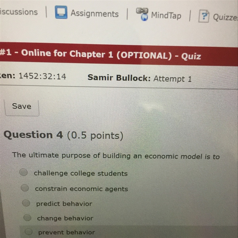 The ultimate purpose of the Building an economic model is to?-example-1