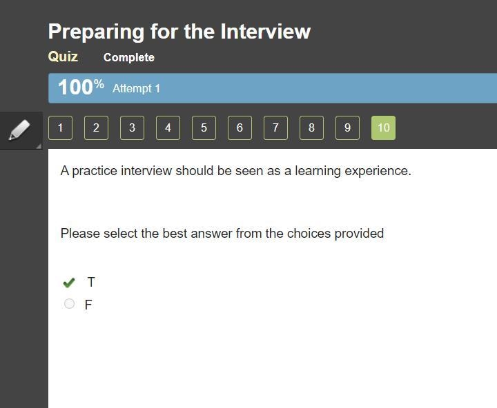 A practice interview should be seen as a learning experience. Please select the best-example-1