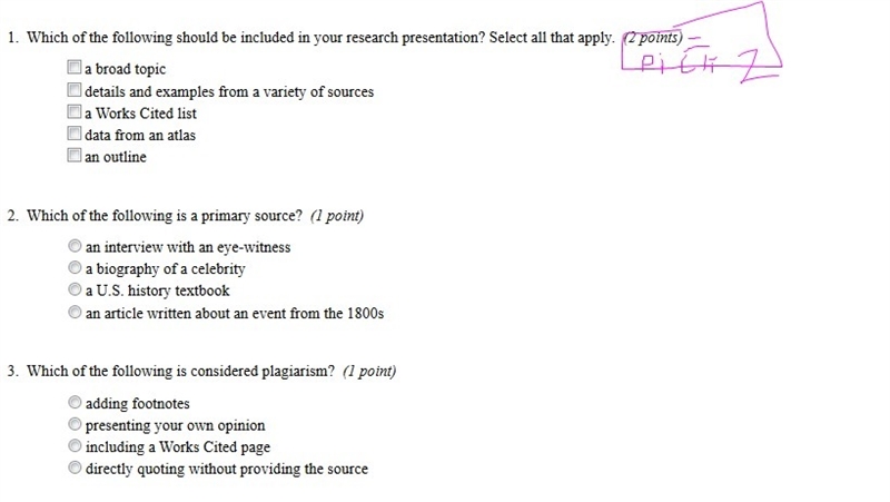 Help me asap plz and thx u for nuber 1 u need to pick 2-example-1