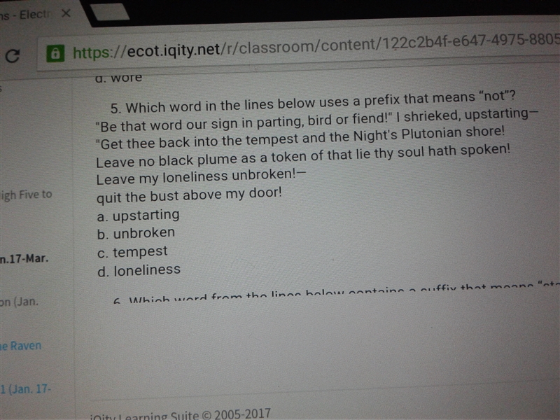 I'm reading the raven and I'm so confused someone help me-example-1