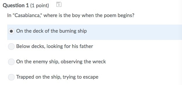 In "Casabianca," where is the boy when the poem begins? On the enemy ship-example-1