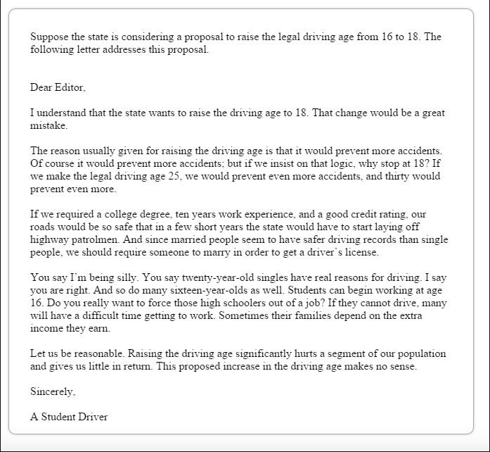 44. Which is the best supporting statement to add to this letter? A. A college degree-example-1