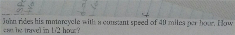 Joh rides his motorcycle with a constant speed of 40 miles per hour. How far can he-example-1