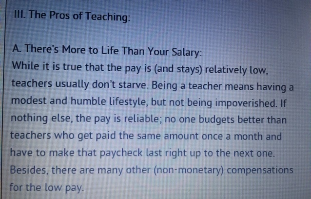 Which statement best summarizes the section " there's more to life than your-example-1