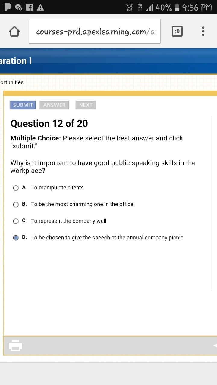 Why is it important to have good public-speaking skills in the workplace?-example-1