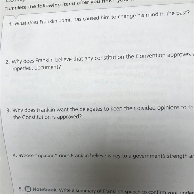 What does franklin admit has caused him to change his mind in the past?-example-1