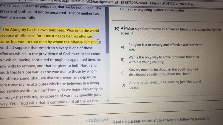 What is the meaning of the word offenses as used in the first line of paragraph 5?-example-1