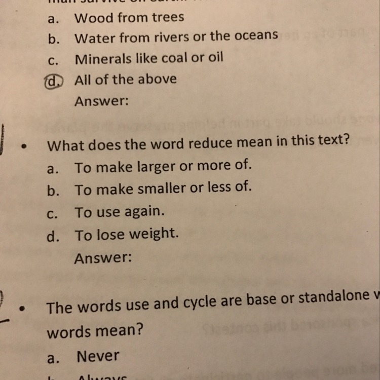 What does the word reduce mean-example-1