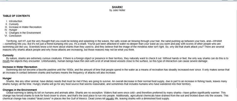 How is this piece structured? A. question and answer B. chronological C. compare and-example-1