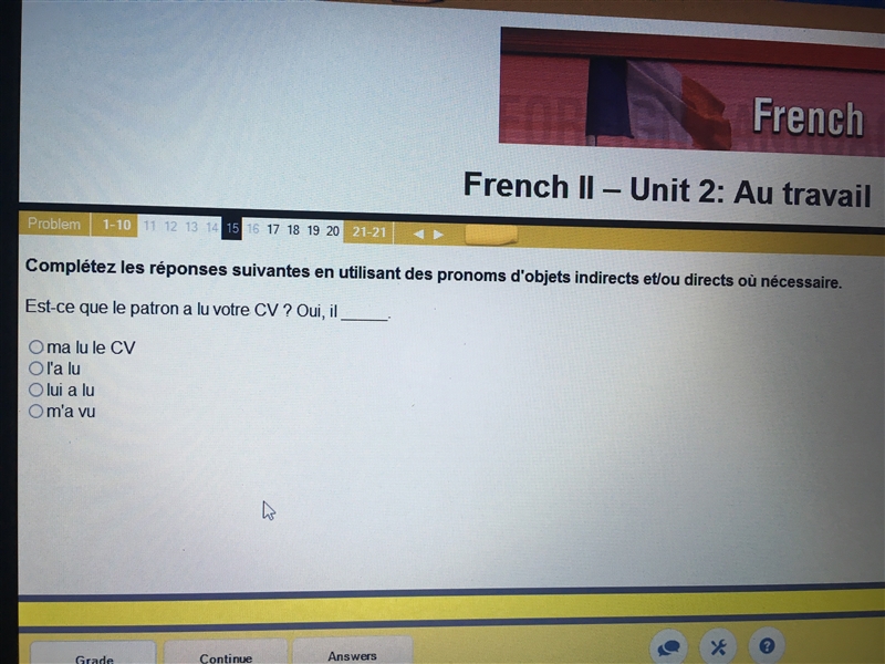 Could someone please help me out with French? I have an hour to finish this. Thanks-example-2