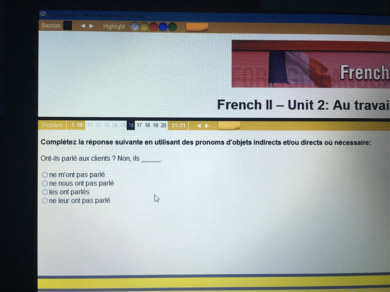 Could someone please help me out with French? I have an hour to finish this. Thanks-example-3